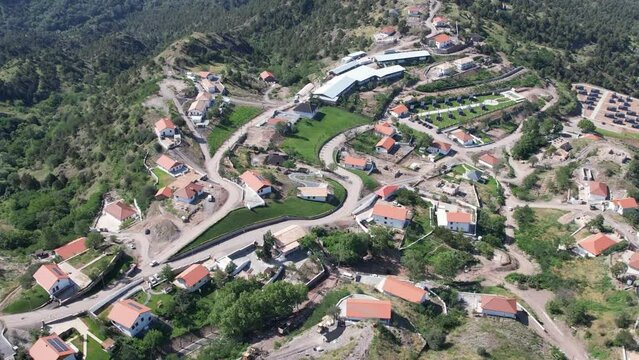 Newly built modern style city of Lachin in Azerbaijan 