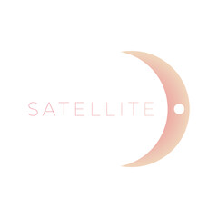 Minimal space logo design, Celestial logotype, Minimalistic, geometric, Space, Universe