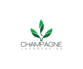 Leaf icon logo vector template design