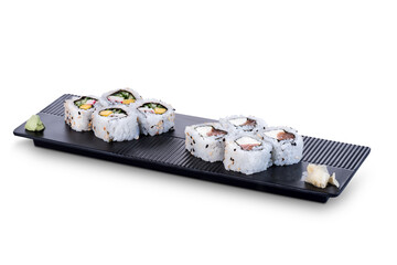 japanese food on white background