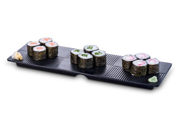 japanese food on white background