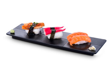 japanese food on white background