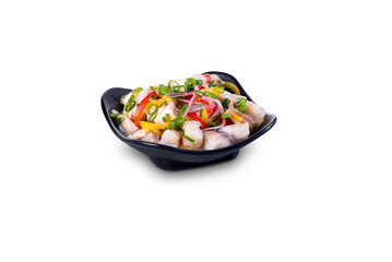 japanese food on white background