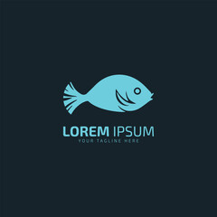 fish logo icon vector design illustration