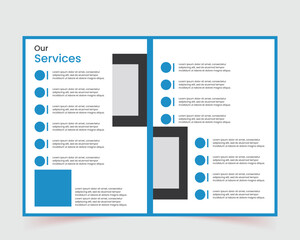 Brochure creative design, Trendy minimalist flat design, Vertical a4 format, flyer, company profile, Multipurpose template with cover, back and inside pages.