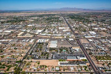 West Mesa, Arizona aerial view