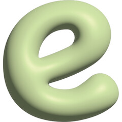 lowercase letters fonts 3d