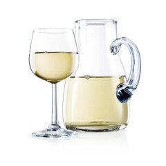 Karaffe mit Weißwein