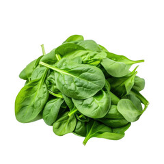 Spinach isolated on transparent background. Generative ai