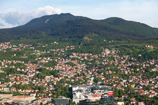 Mount Trebevic overlooking Sarajevo