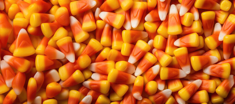 Candy Corn Background Banner