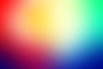 Abstract blurred gradient mesh background in vibrant rainbow colors. Colorful smooth banner template. Easy editable soft color illustration with no transparency. smooth image used for ad, poster, web
