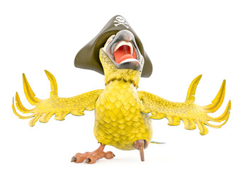 parrot cartoon is so angry