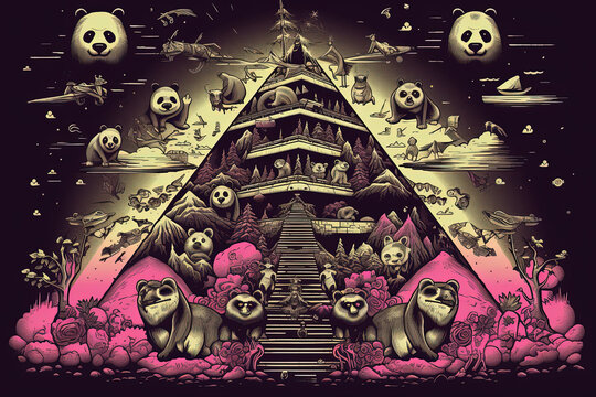 Toony All-Seeing Eye Illustration, ai