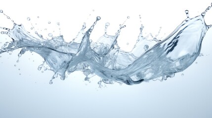 Obraz premium Water splashes. Illustration AI Generative.