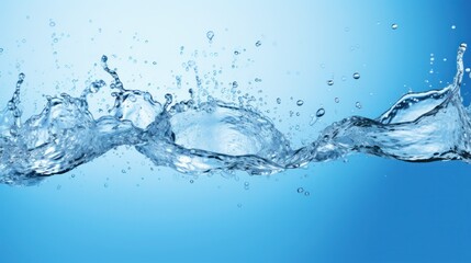 Water splashes. Illustration AI Generative.