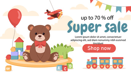 Toys super sale banner