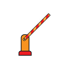 gate cross icon logo vector design template