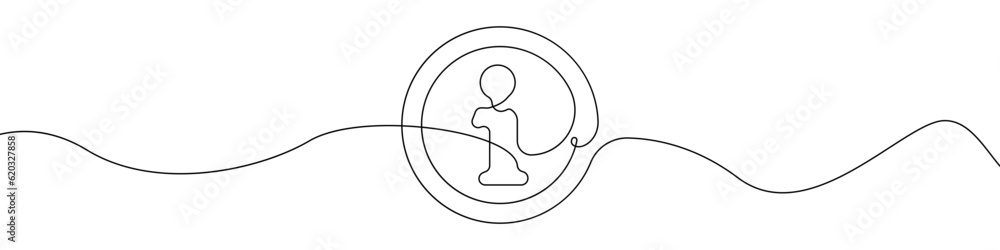 Poster help sign line continuous drawing vector. one line help sign icon vector background. certificate ico