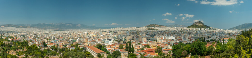 Fototapeta na wymiar Panoramic View of athens, Greece