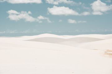 white sand dunes