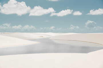 white sand dunes