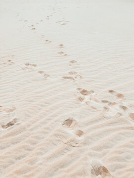 footprint on the sand