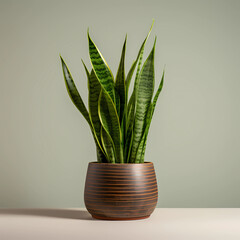 Dragon Plant in brown pot