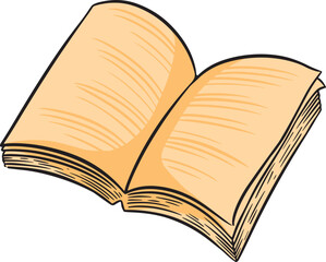 Open book bookstore magazine creative student symbol