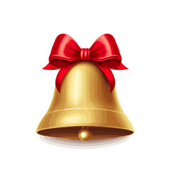christmas bell isolated on white background