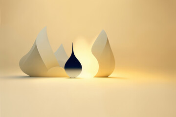 Fototapeta premium The abstract 3d design elements