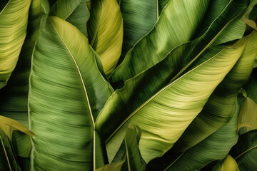 textile repeat pattern of banana leaf