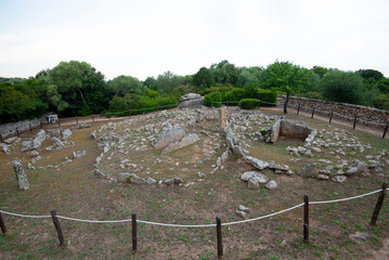 Fototapeta na wymiar Necropolis of Li Muri - Sardinia - Italy