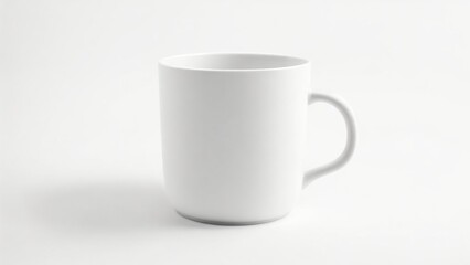 white mug isolated on white