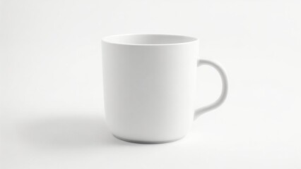 Obraz premium white mug isolated on white