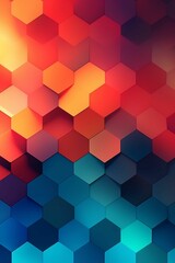 abstract background of colored hexagons