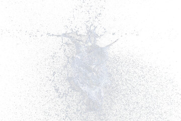Water balloon explosion splashing in form shape, is power refreshing freshness concept. Waters...