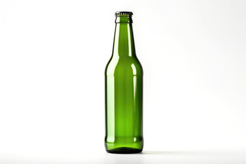 Green beer bottle mock up