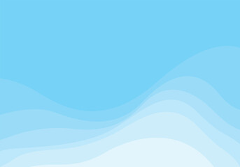 Vector illustration abstract blue wave simple fluid background. Dynamic shape combination patterns wallpaper for business presentation, banner, cover flyer, brochure, and poster. 