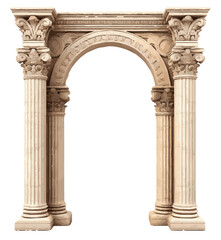 roman column isolated on white