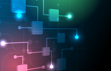 Abstract circuit board electronics circuit board future technology. connection digital data background EP.2