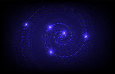 abstract geometric lines spiral curve technology style futuristic digital network background EP.3