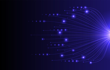 Abstract internet network connection geometric digital futuristic .molecule connected lines with dots technology background EP.2