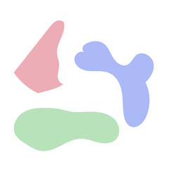 Fototapeta premium Pastel Abstract Shapes Vectors 