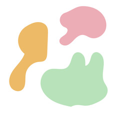 Pastel Abstract Shapes Vectors 