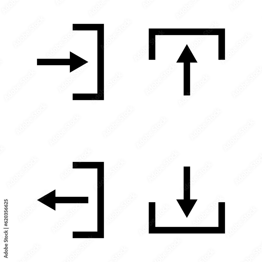 Poster logout icon. exit icon flat style. vector illustration. eps 10.