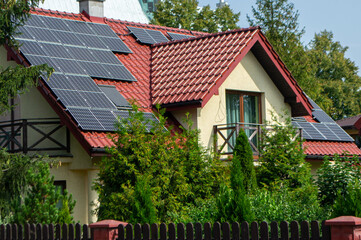Historic farm house with modern solar panels