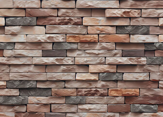 Natural Stone Brick Wall Background