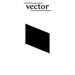  parallelogram shape illustration vector flat design on white background..eps