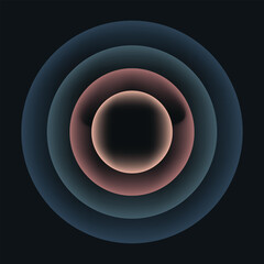 abstract circle background navy peach color gradiant illustration. 
